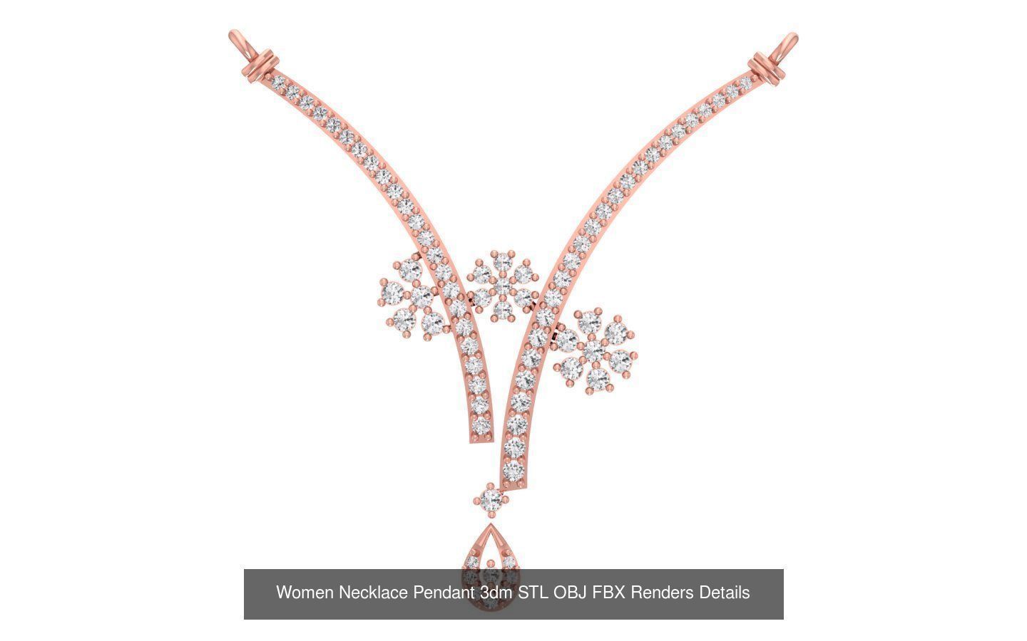 97 Women Pendant 3dm STL OBJ FBX Renders Details Collection _99