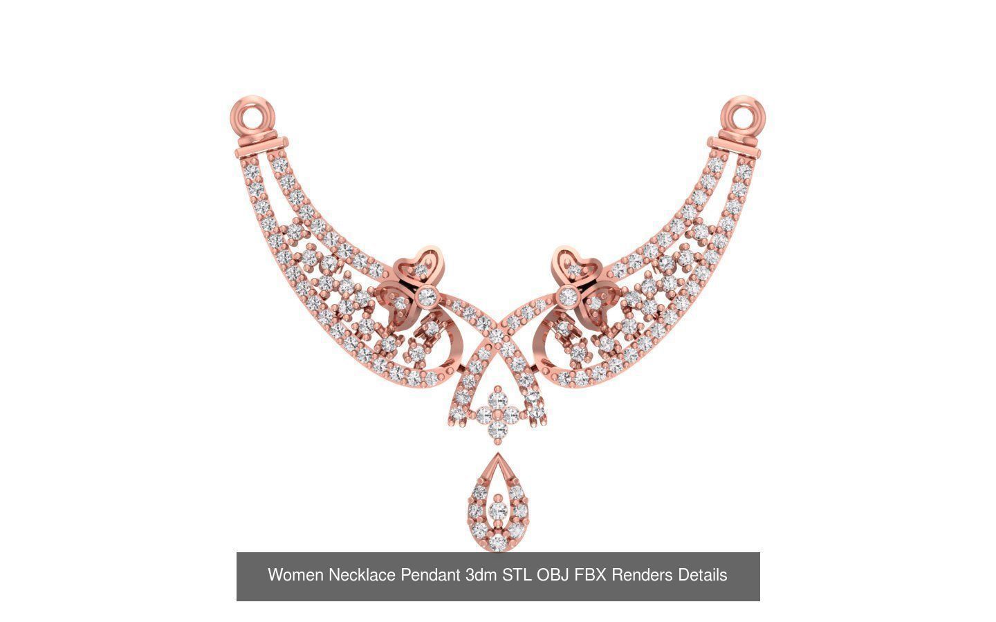 97 Women Pendant 3dm STL OBJ FBX Renders Details Collection _33