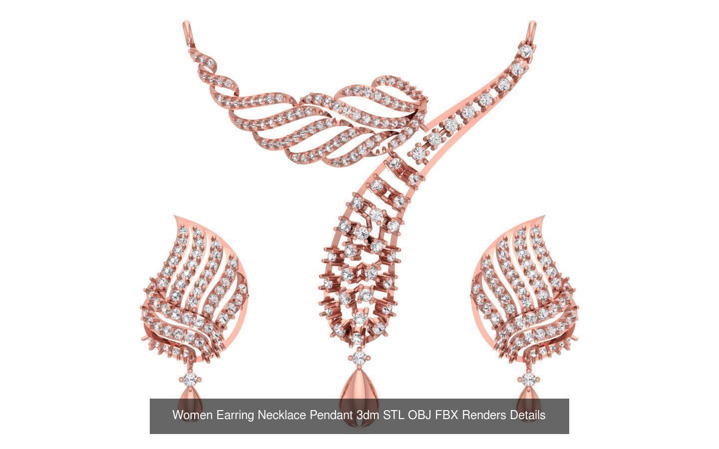 97 Women Pendant 3dm STL OBJ FBX Renders Details Collection _39