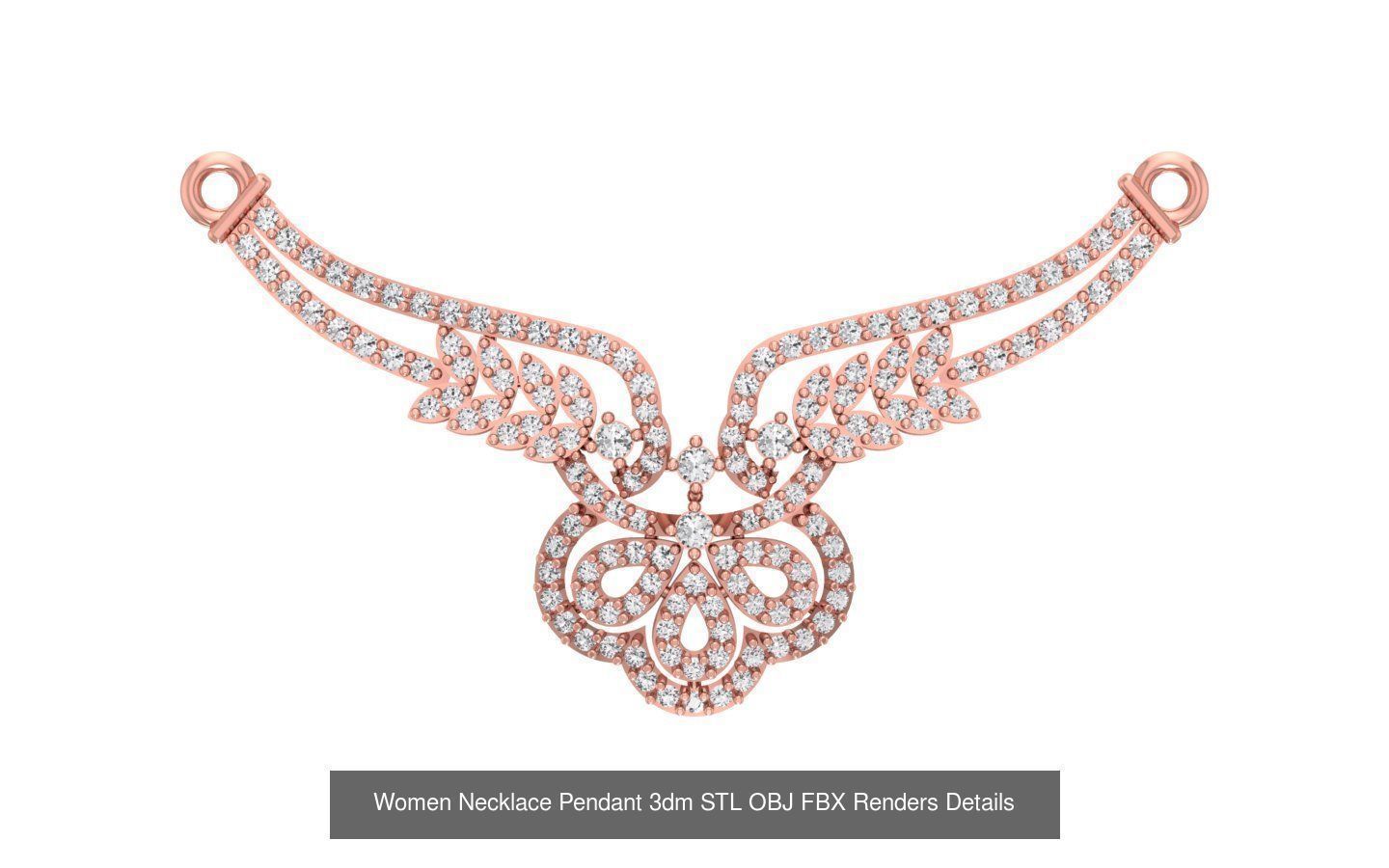 97 Women Pendant 3dm STL OBJ FBX Renders Details Collection _77