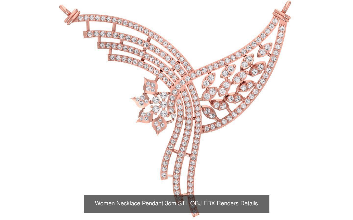 97 Women Pendant 3dm STL OBJ FBX Renders Details Collection _93