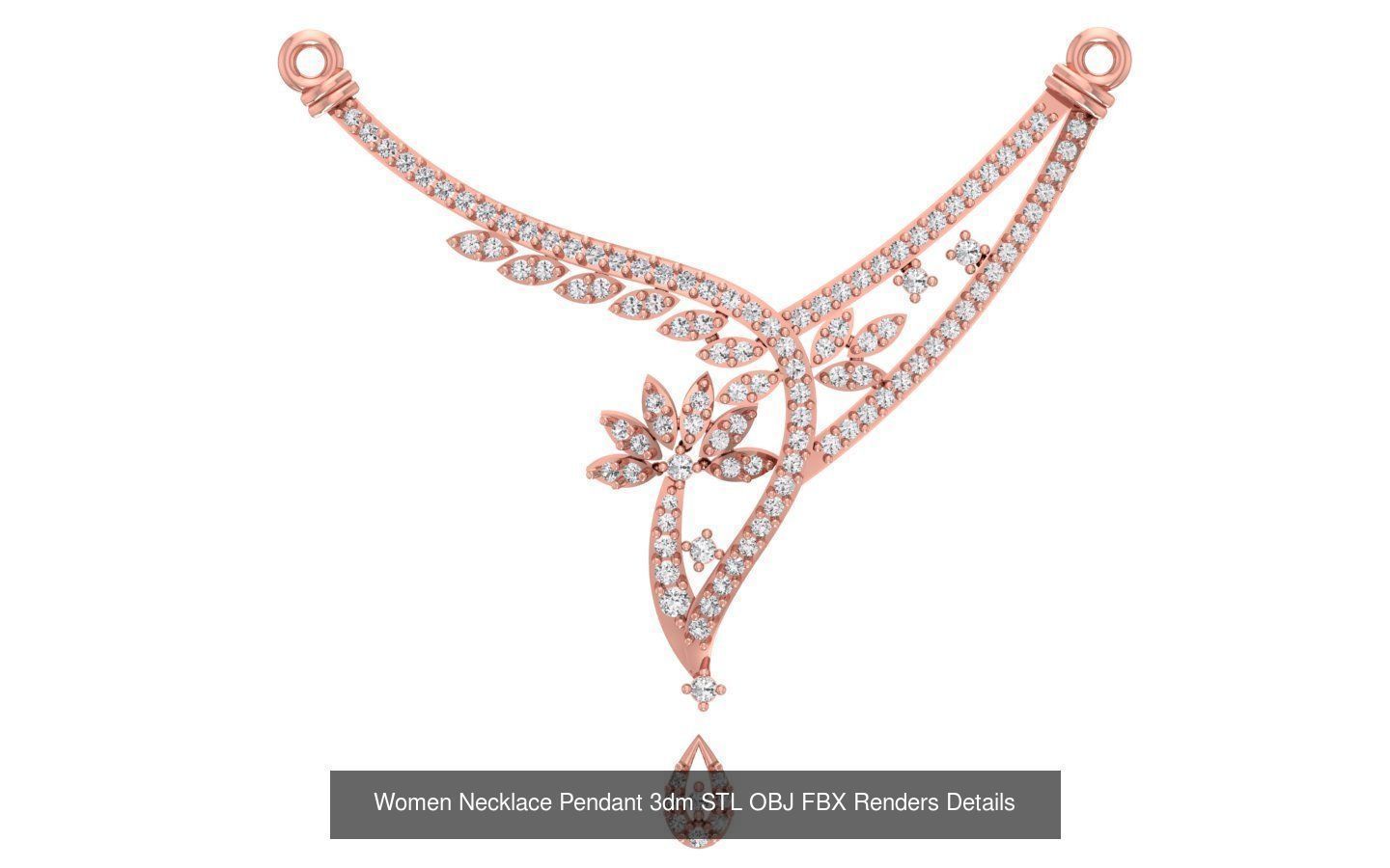97 Women Pendant 3dm STL OBJ FBX Renders Details Collection _83