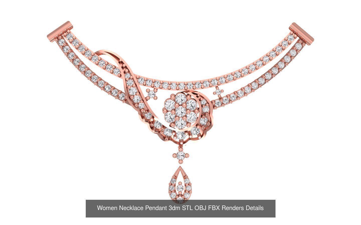 97 Women Pendant 3dm STL OBJ FBX Renders Details Collection _81