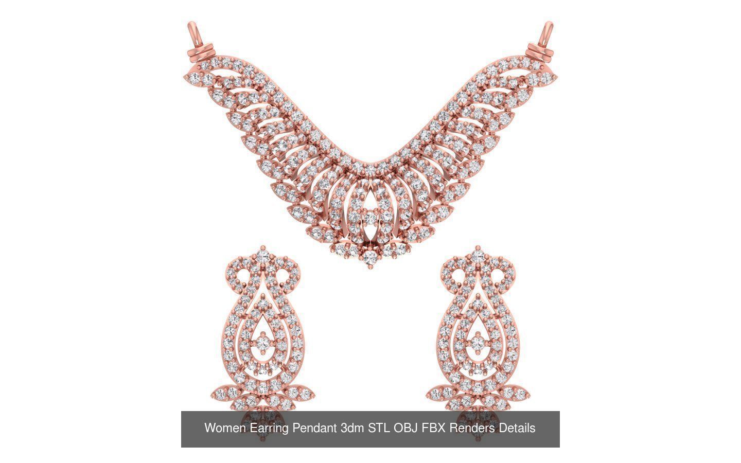 97 Women Pendant 3dm STL OBJ FBX Renders Details Collection _65