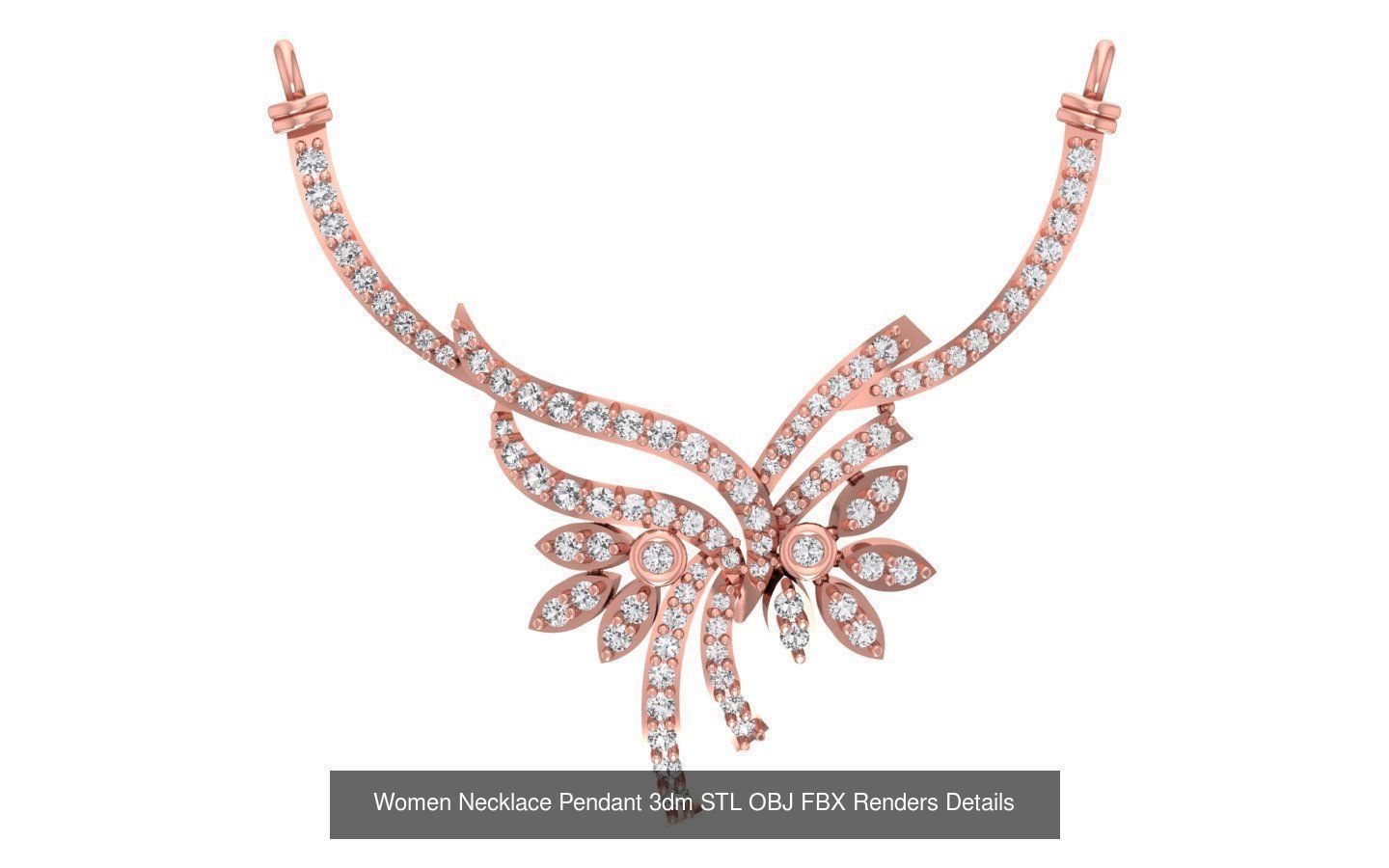 97 Women Pendant 3dm STL OBJ FBX Renders Details Collection _108