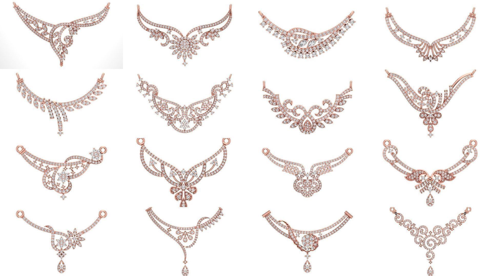 97 Women Pendant 3dm STL OBJ FBX Renders Details Collection _9