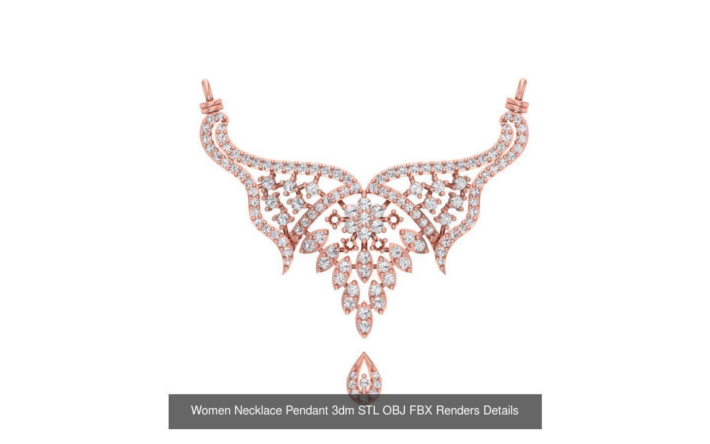 97 Women Pendant 3dm STL OBJ FBX Renders Details Collection _23
