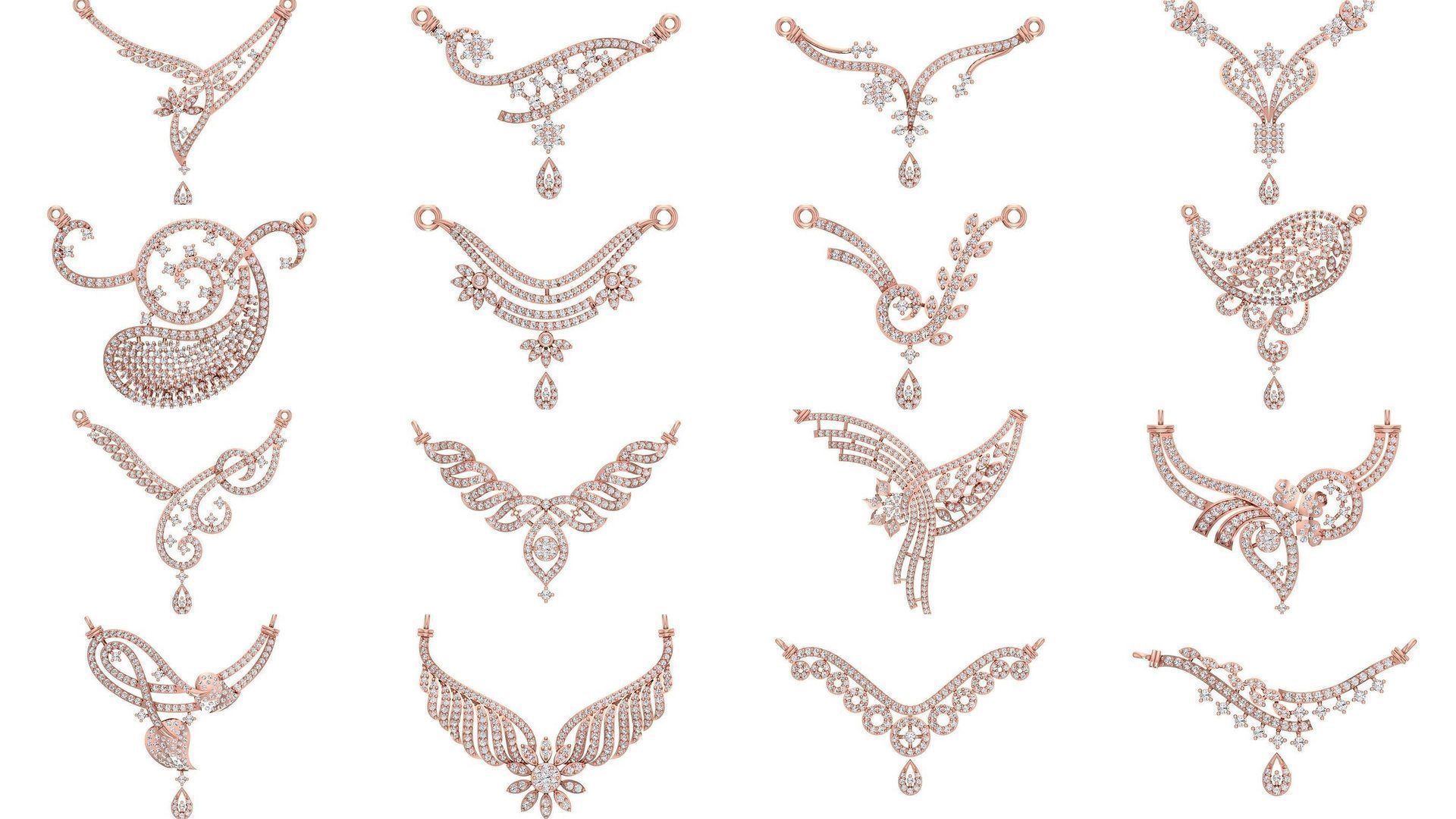97 Women Pendant 3dm STL OBJ FBX Renders Details Collection _13