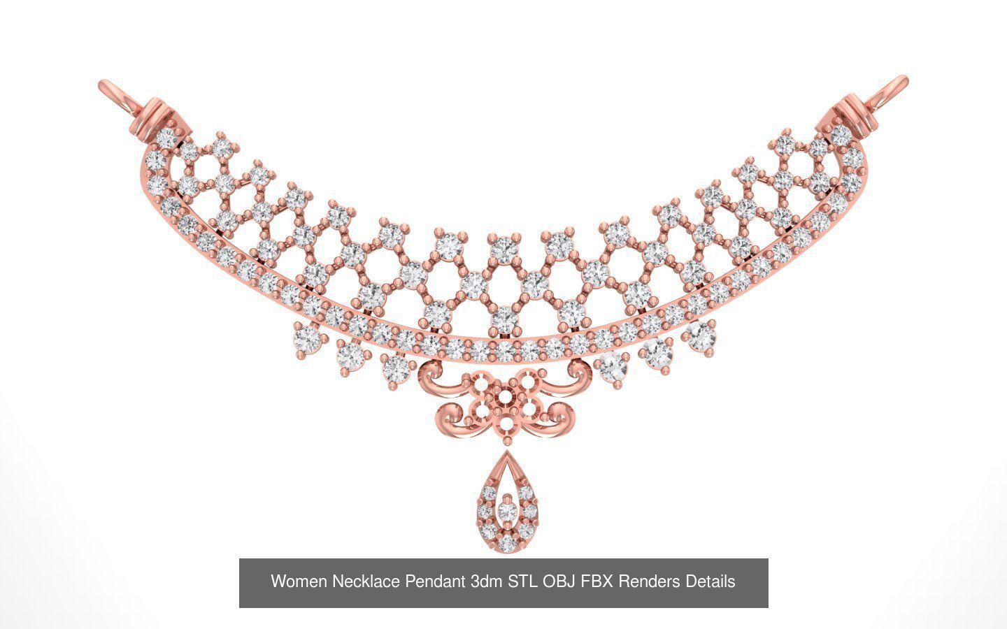 97 Women Pendant 3dm STL OBJ FBX Renders Details Collection _41