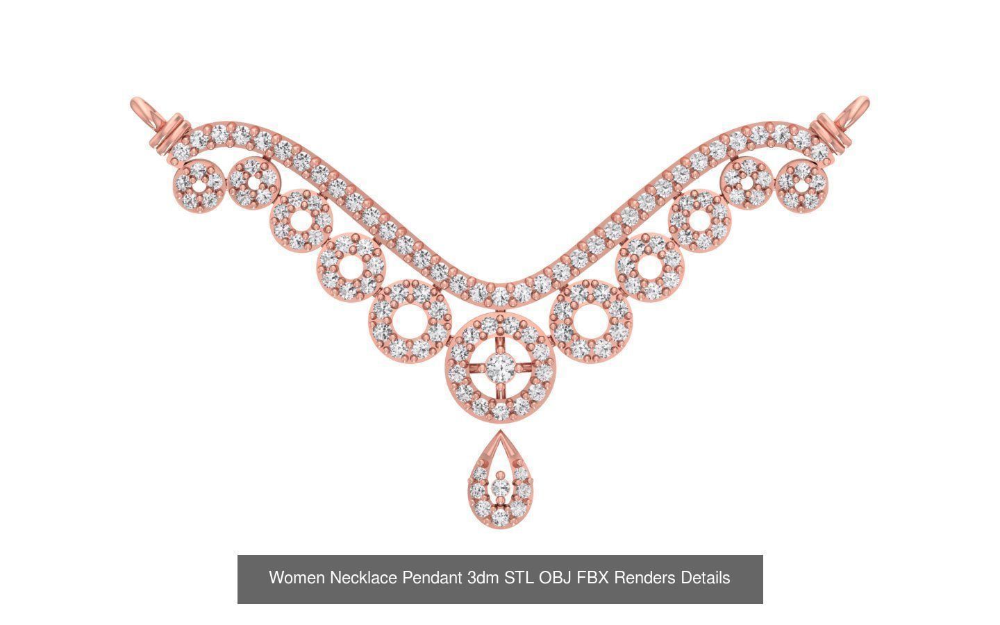 97 Women Pendant 3dm STL OBJ FBX Renders Details Collection _97