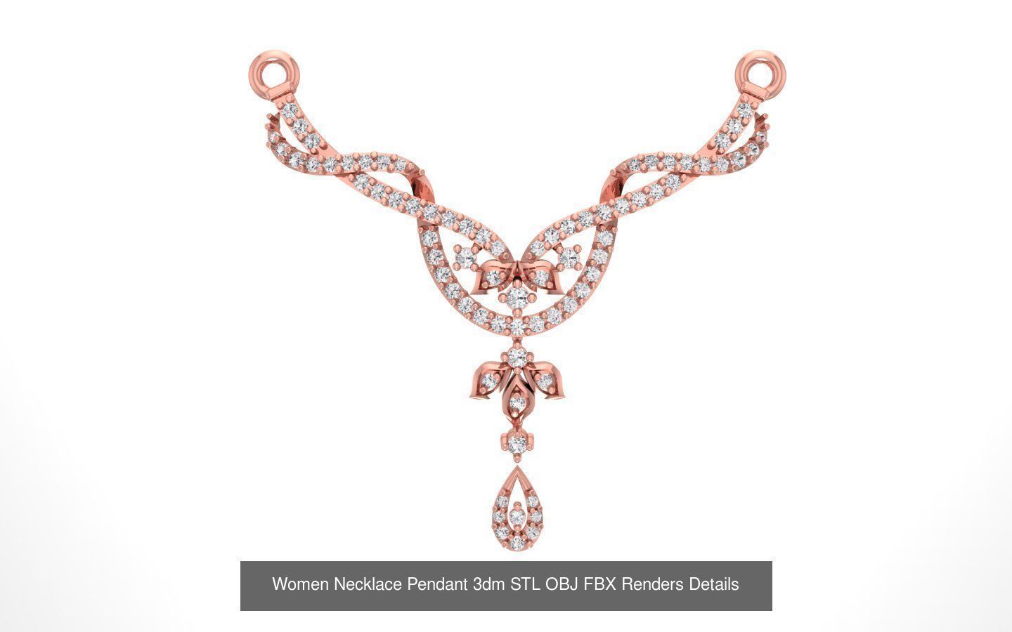 97 Women Pendant 3dm STL OBJ FBX Renders Details Collection _31