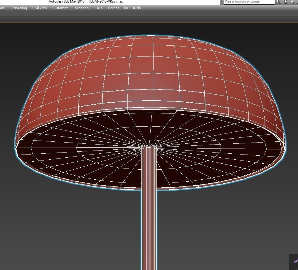 FLOAT floor lamp with base 3D model_5