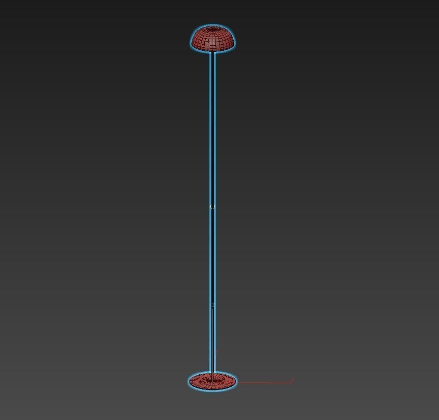 FLOAT floor lamp with base 3D model_2