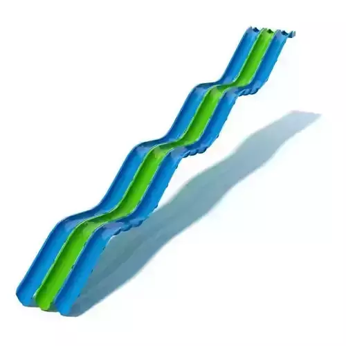 Plastic Water Slide 3D model