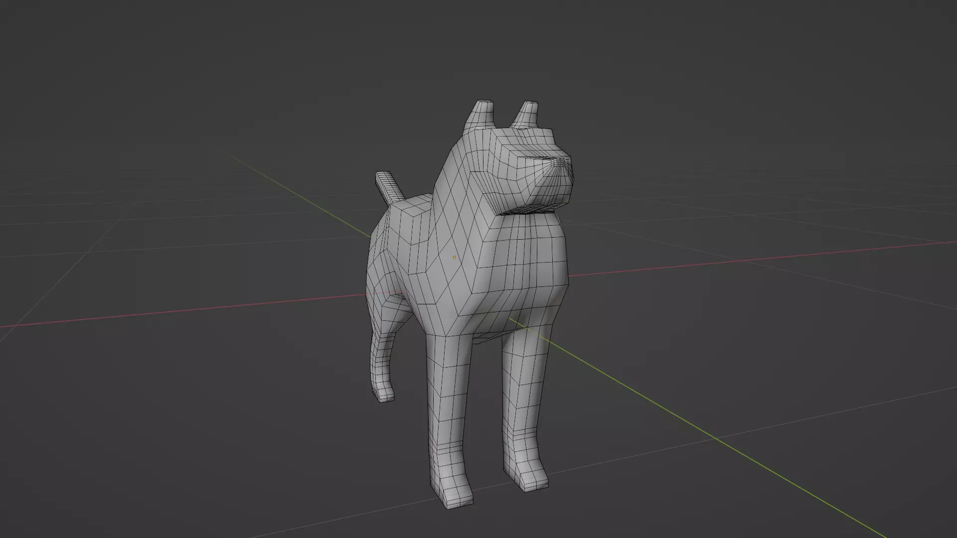 Low poly dog Free low-poly 3D model_0