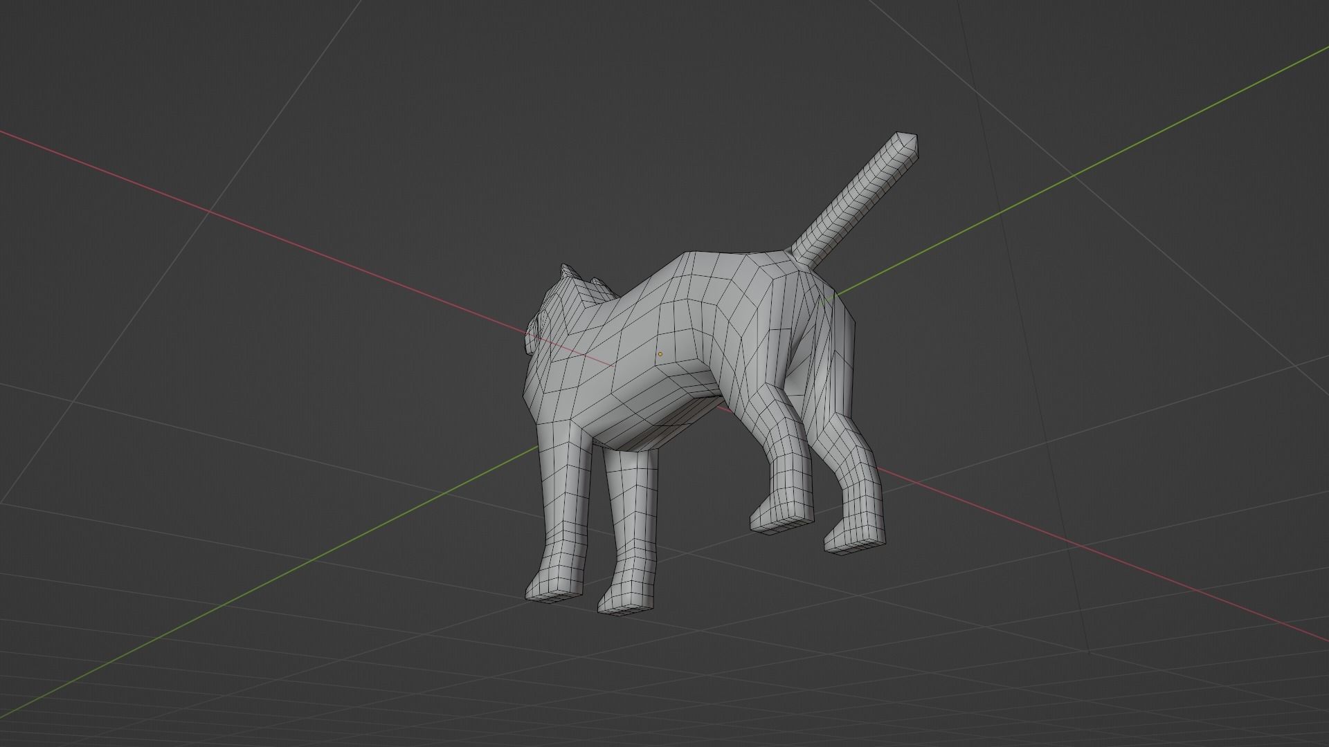 Low poly dog Free low-poly 3D model_4