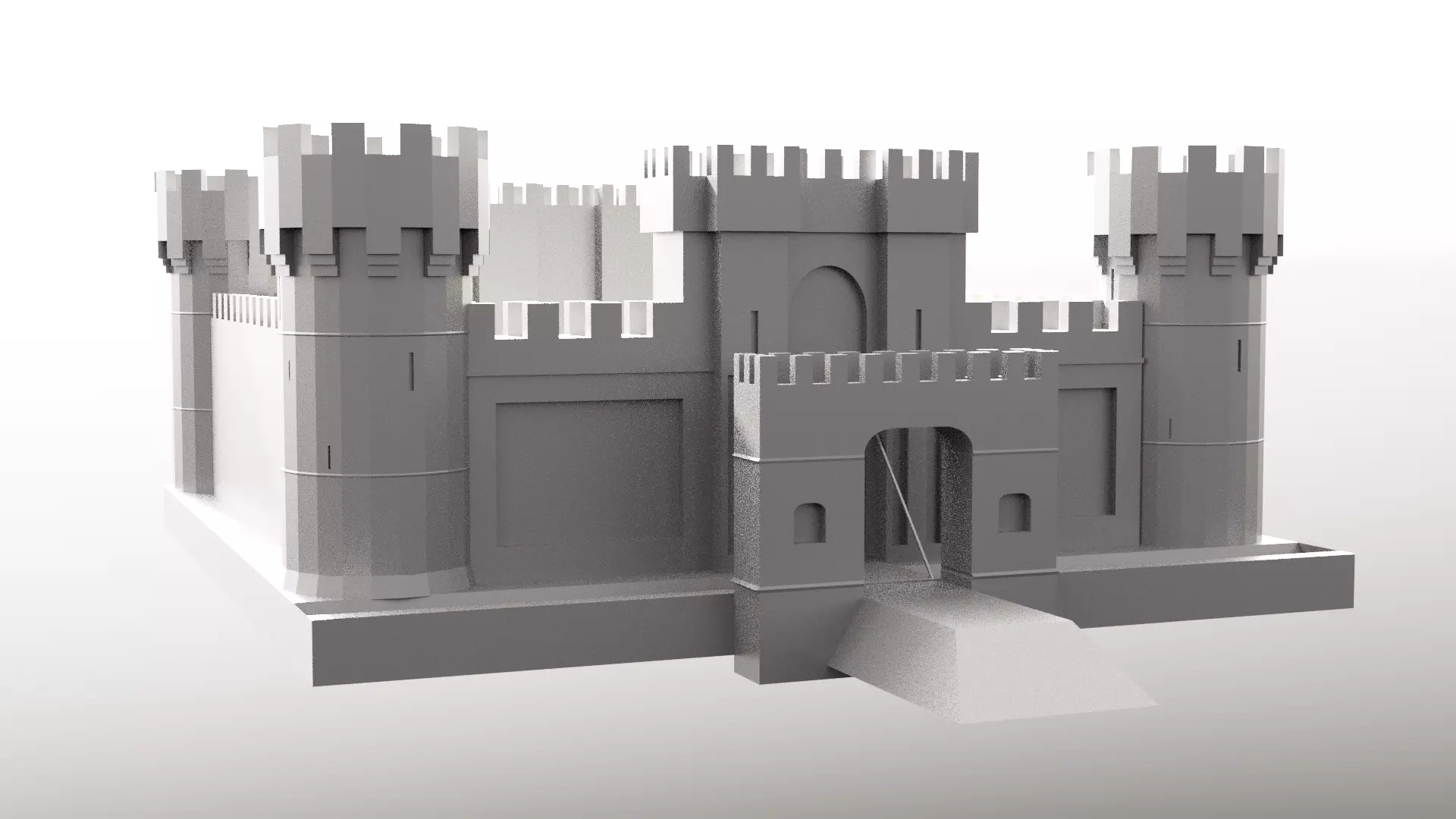 castel castle 3D model_0