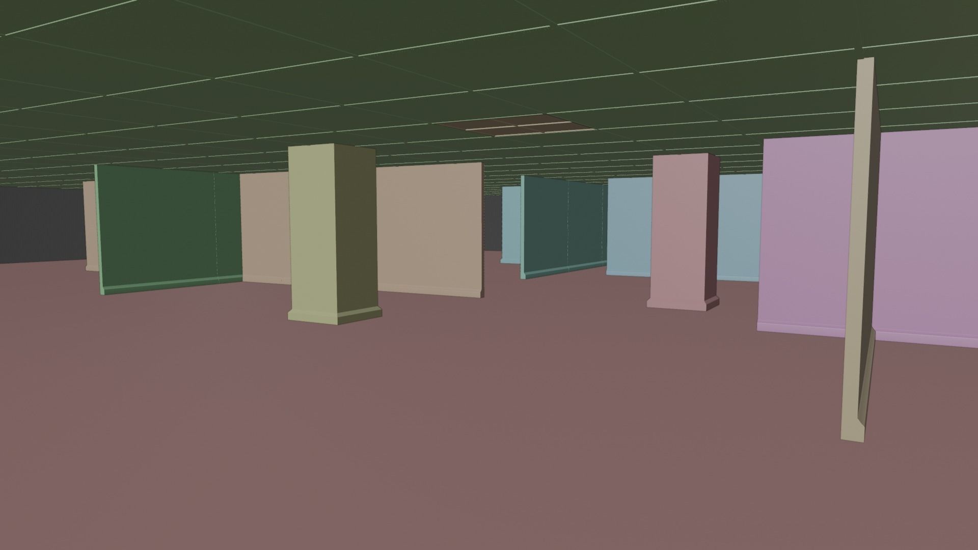 Backrooms Prop Pack - EEVEE and CYCLES Low-poly 3D model_2