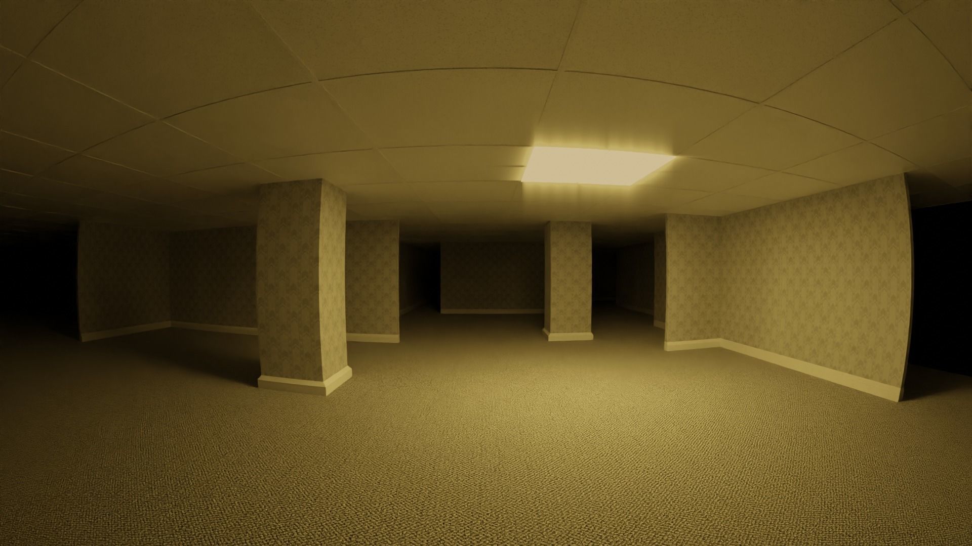 Backrooms Prop Pack - EEVEE and CYCLES Low-poly 3D model_1