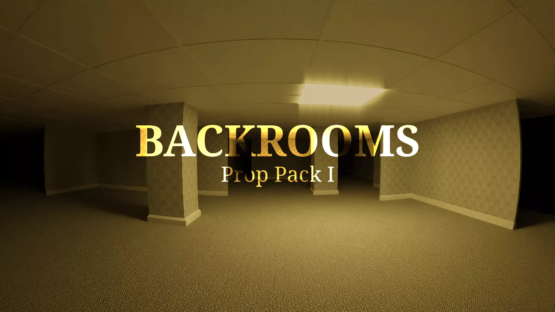 Backrooms Prop Pack - EEVEE and CYCLES Low-poly 3D model_0