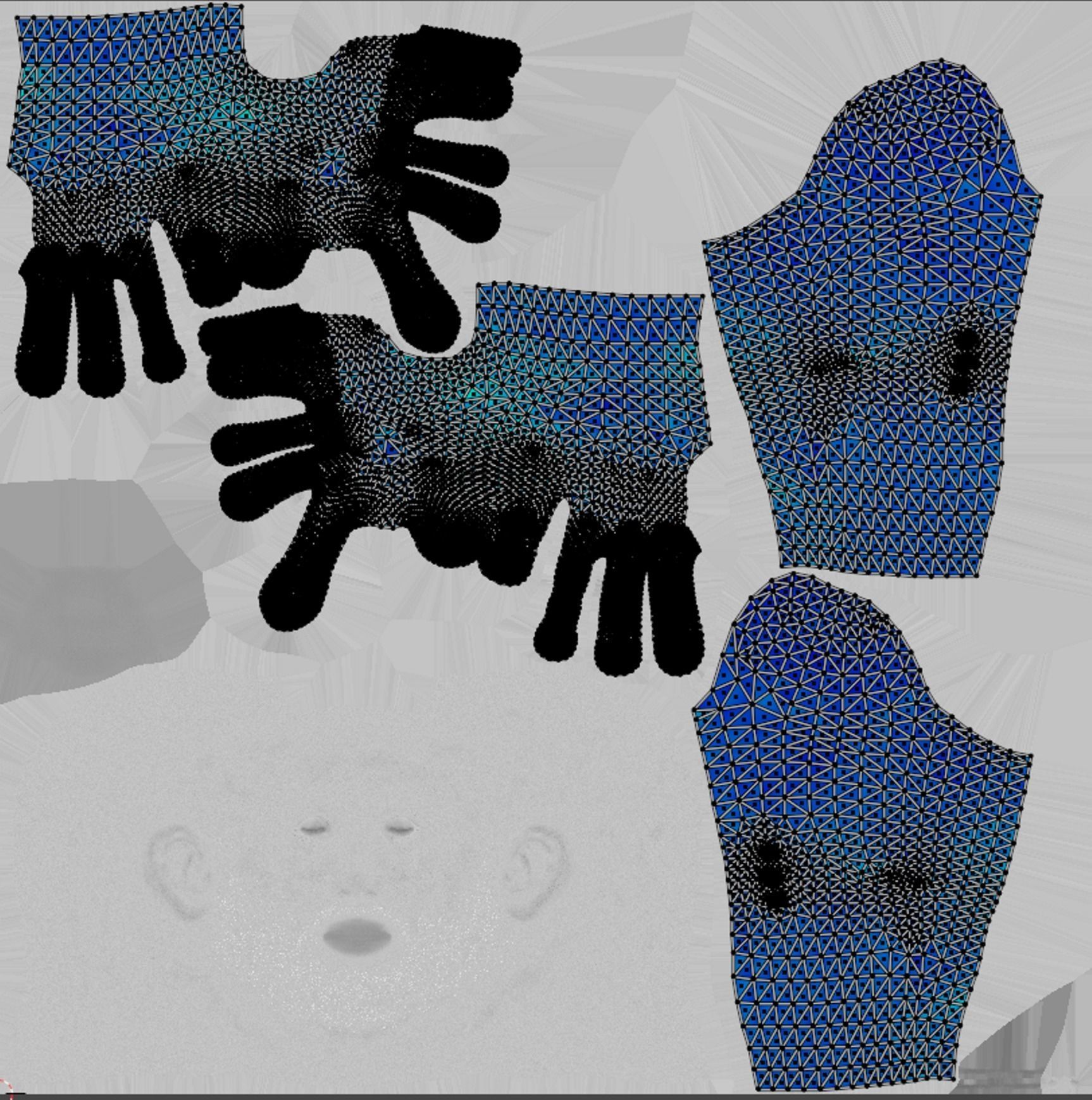 FPS First Person Arms - 03 Low-poly 3D model_39