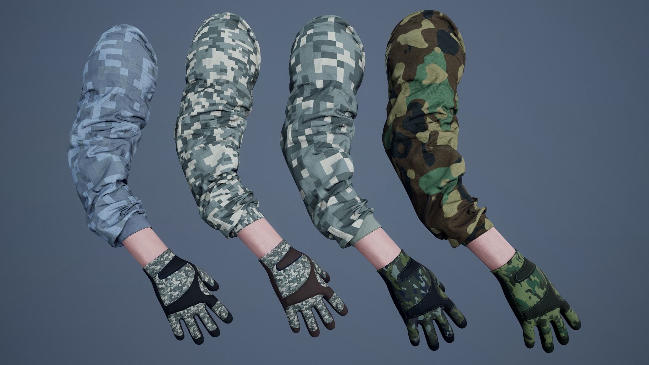 FPS First Person Arms - 03 Low-poly 3D model_6