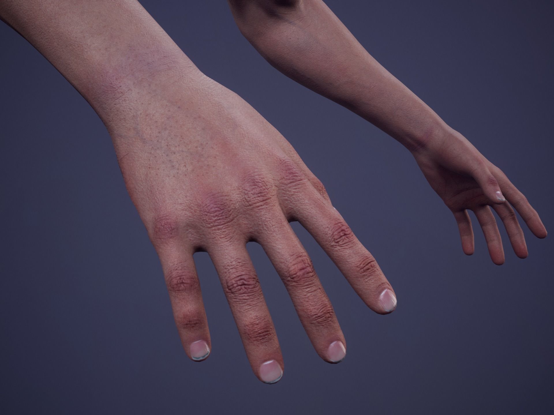 FPS First Person Arms - 03 Low-poly 3D model_11