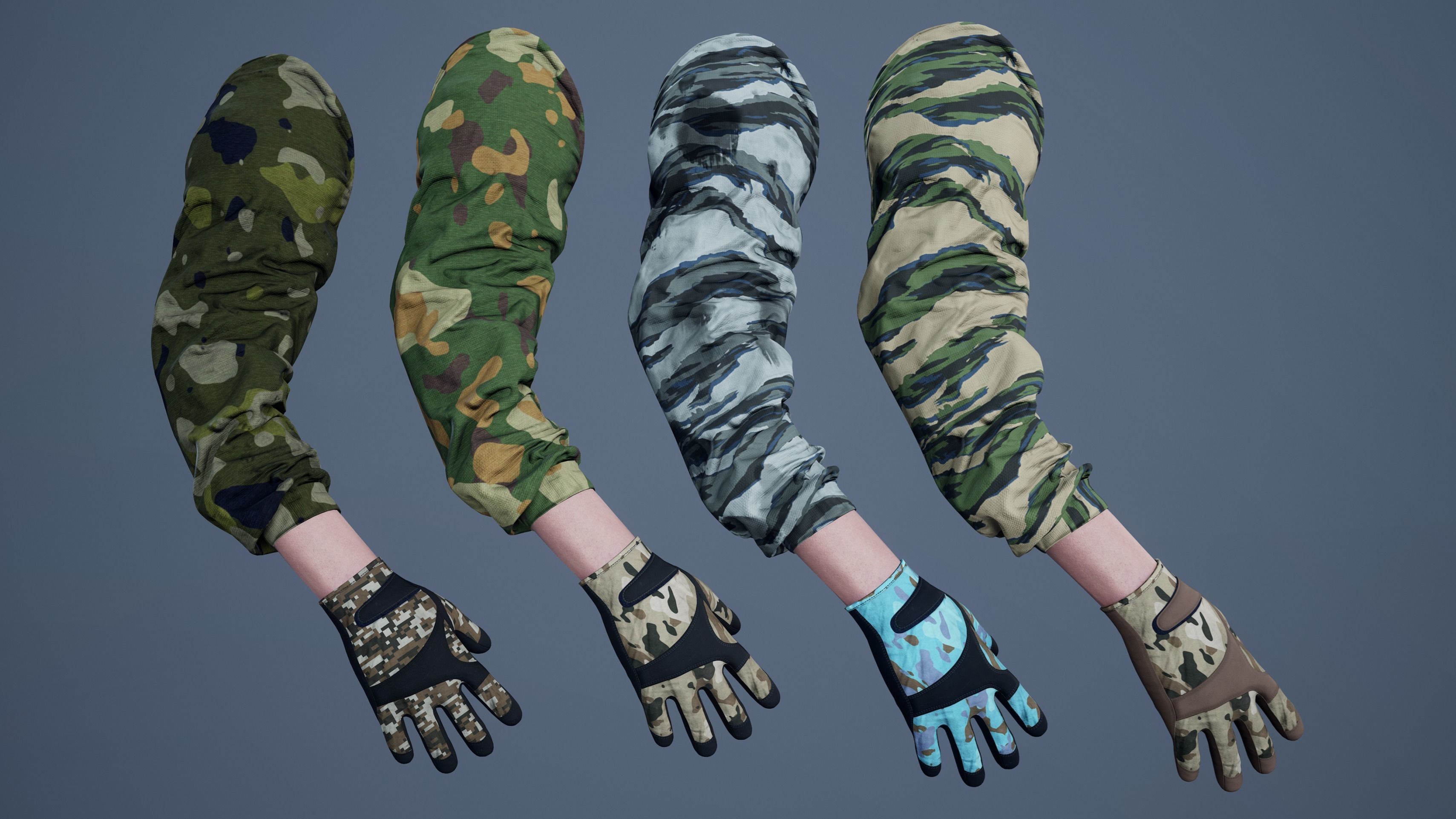 FPS First Person Arms - 03 Low-poly 3D model_7