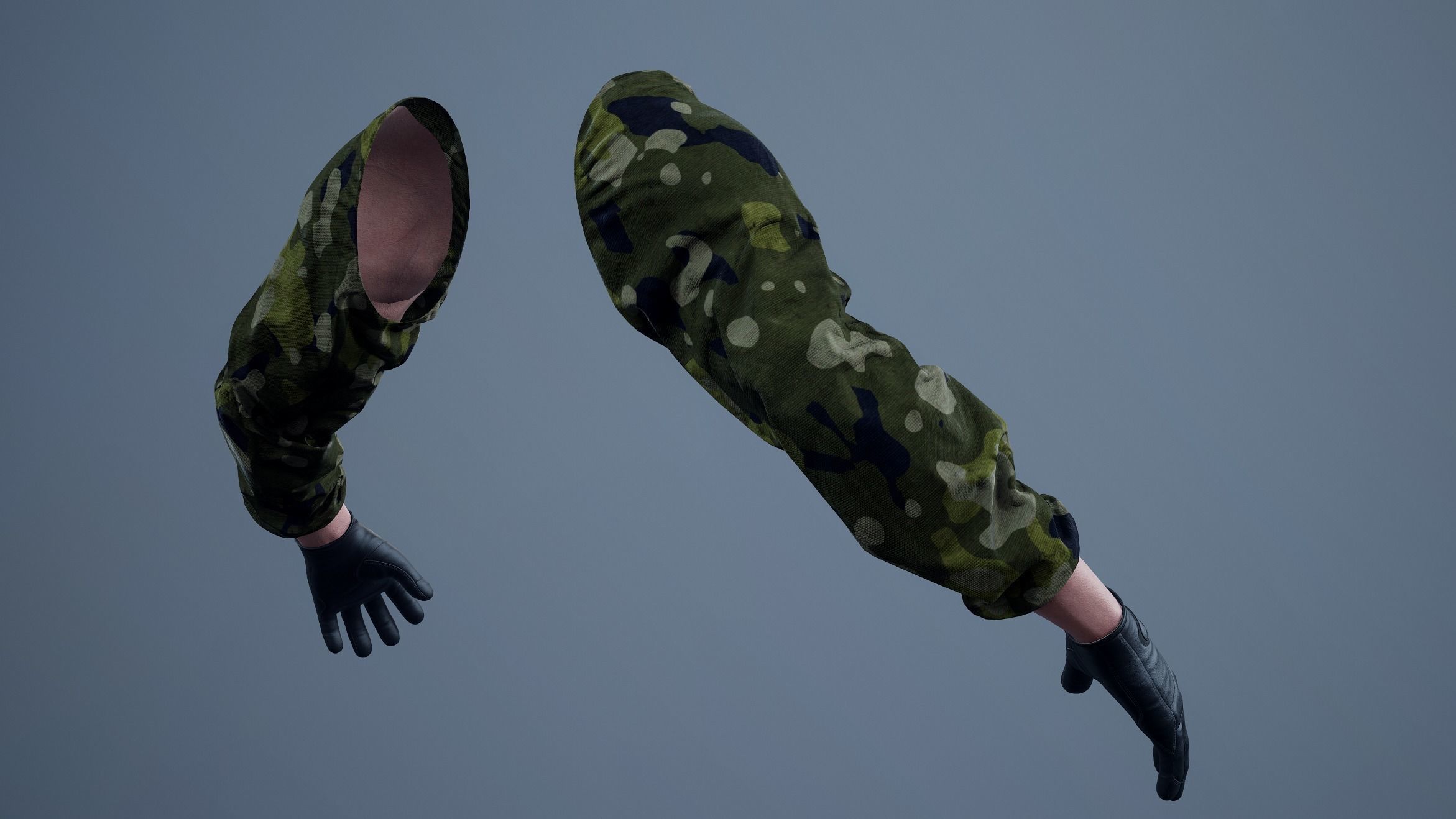 FPS First Person Arms - 03 Low-poly 3D model_19