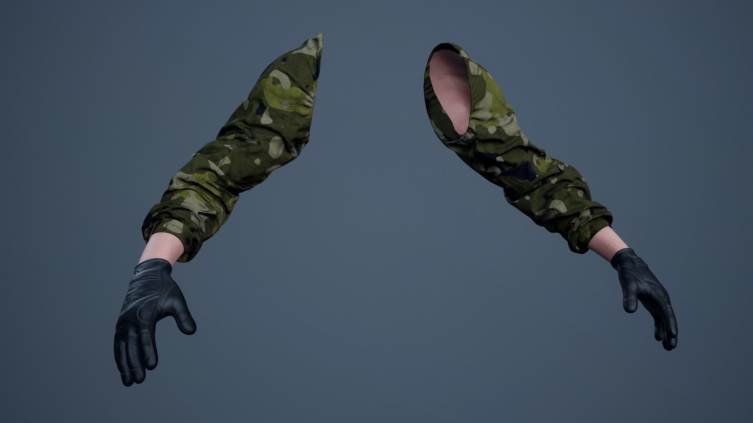 FPS First Person Arms - 03 Low-poly 3D model_2