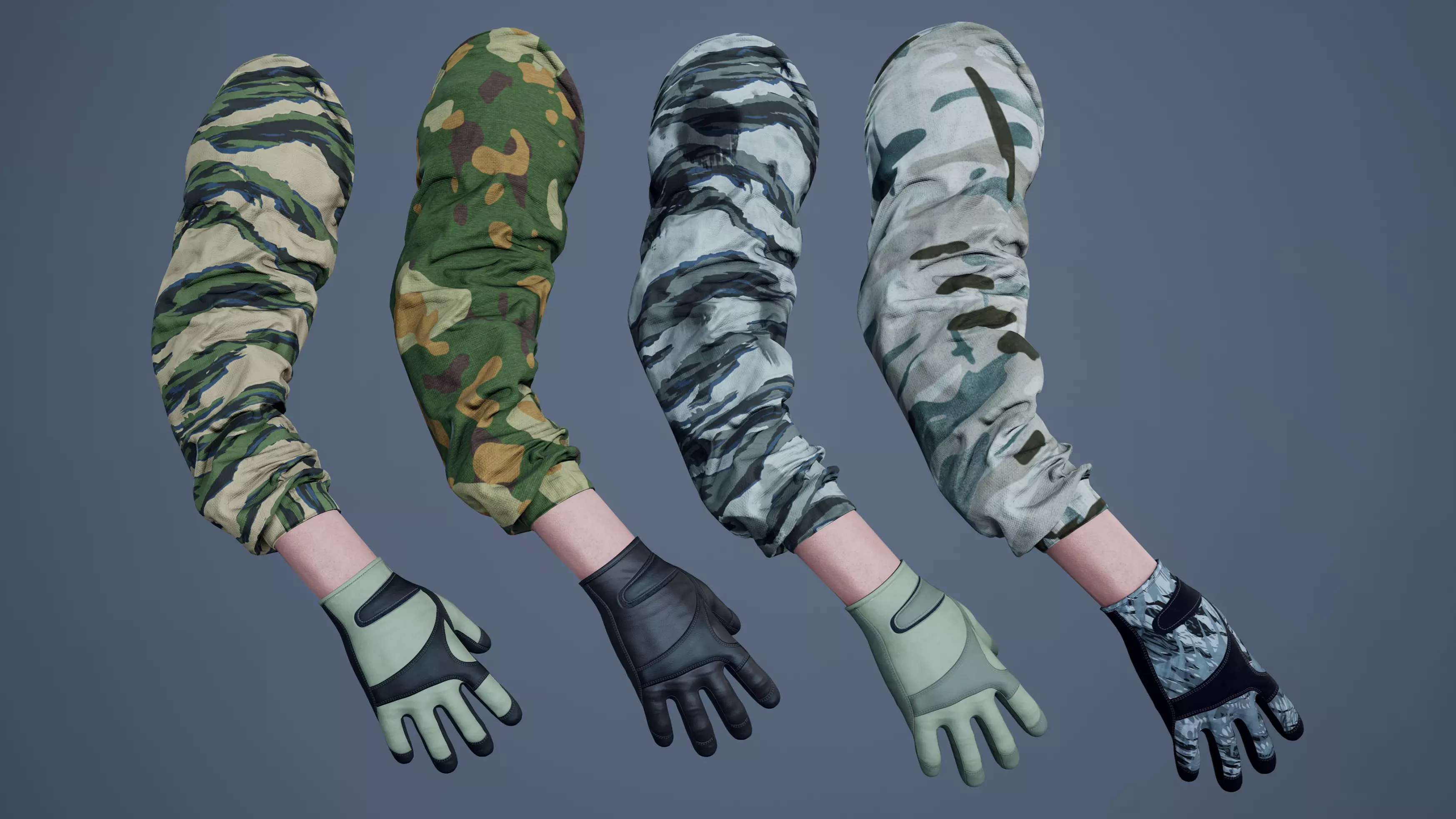 FPS First Person Arms - 03 Low-poly 3D model_0