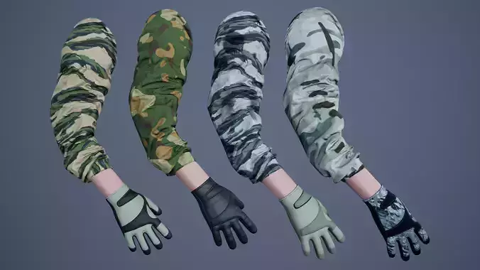 FPS First Person Arms - 03 Low-poly 3D model FPS First Person Arms - 03 Low-poly 3D model