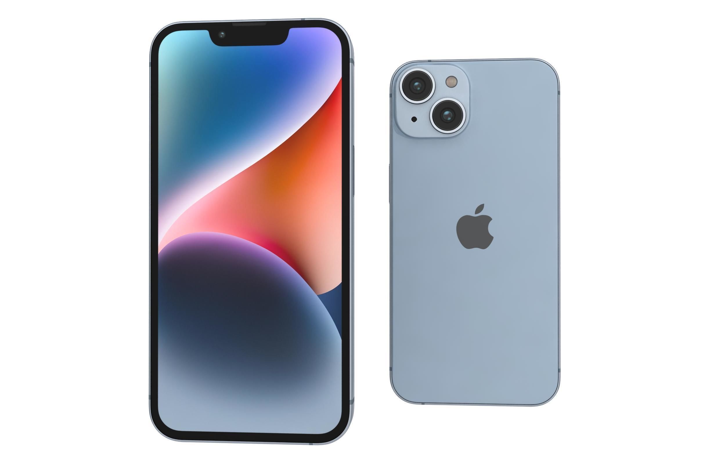 Apple iPhone 14 Plus Blue 3D model_5