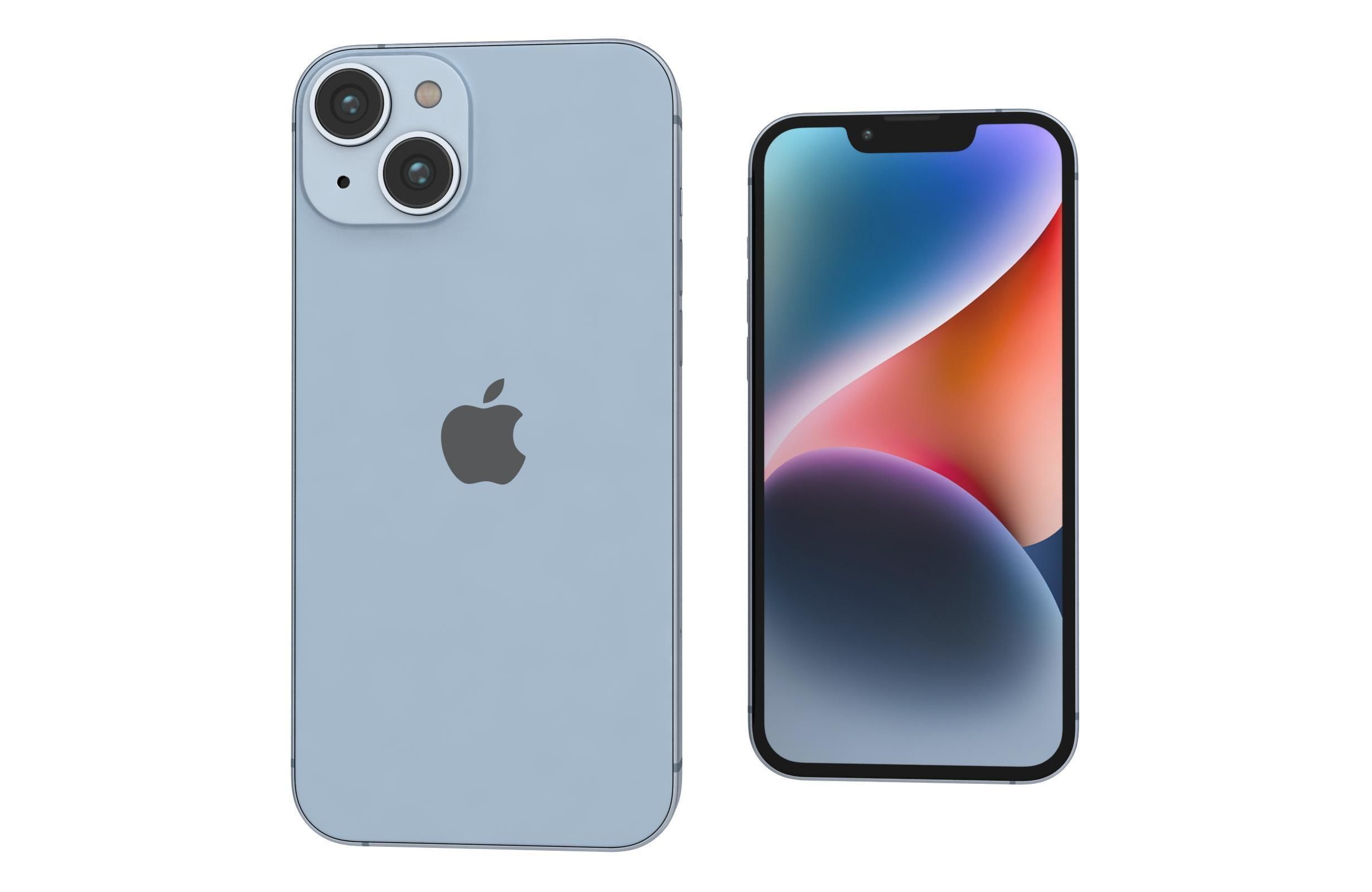 Apple iPhone 14 Plus Blue 3D model_6