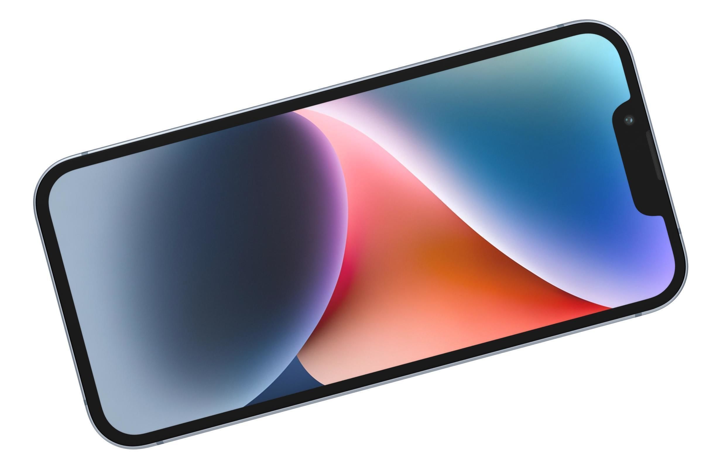 Apple iPhone 14 Plus Blue 3D model_9