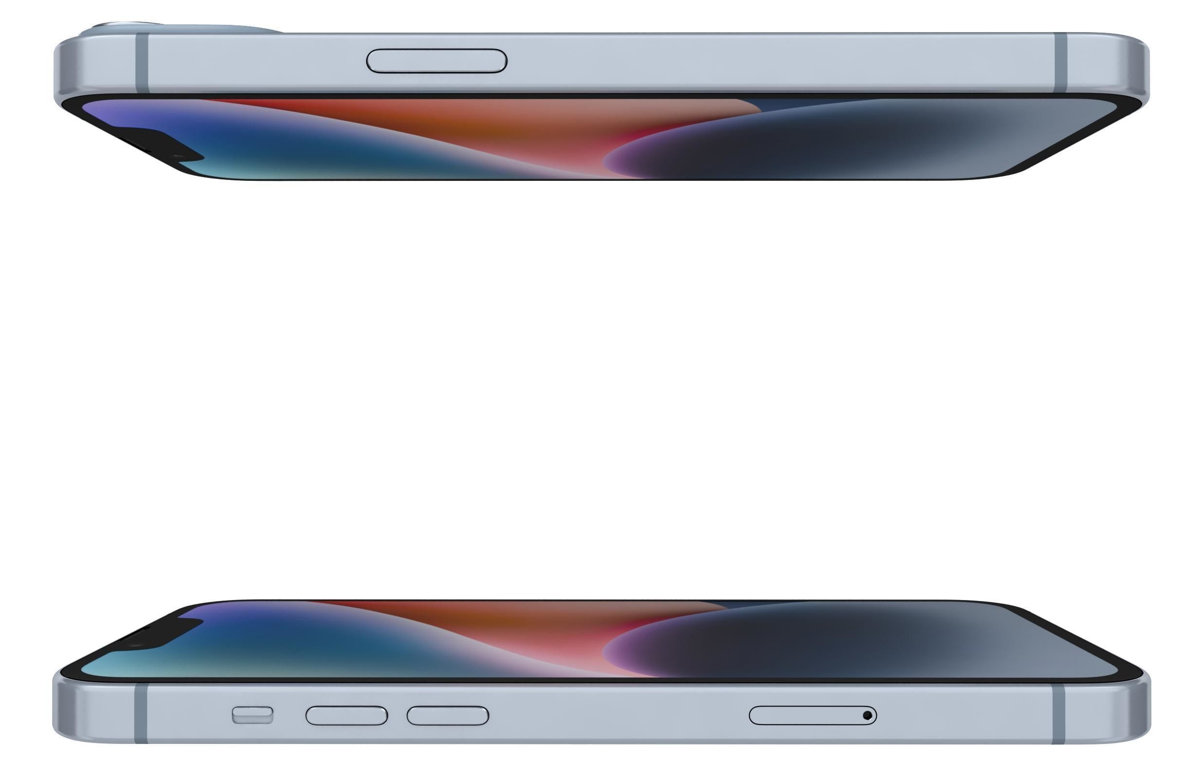 Apple iPhone 14 Plus Blue 3D model_8