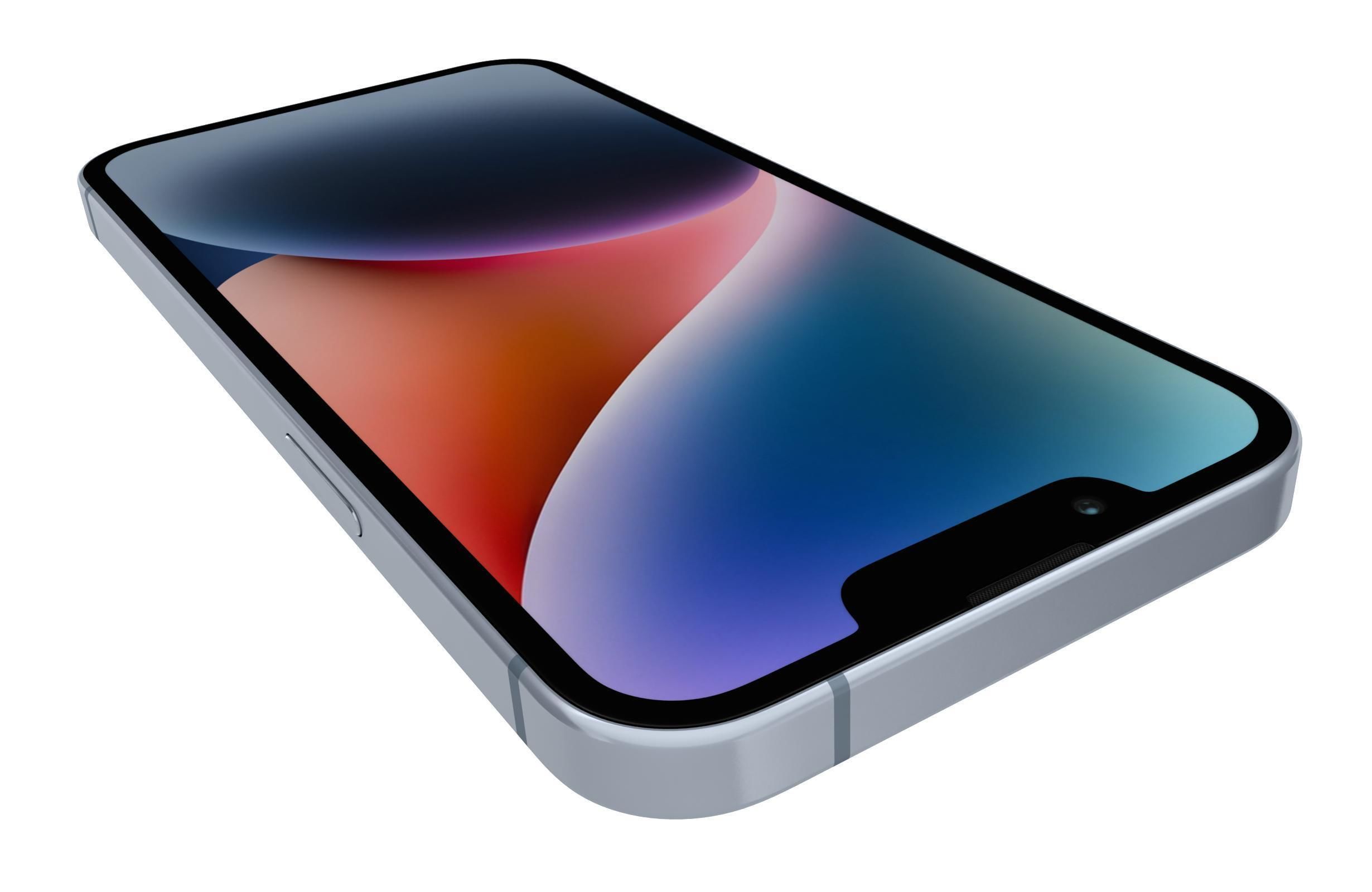Apple iPhone 14 Plus Blue 3D model_12
