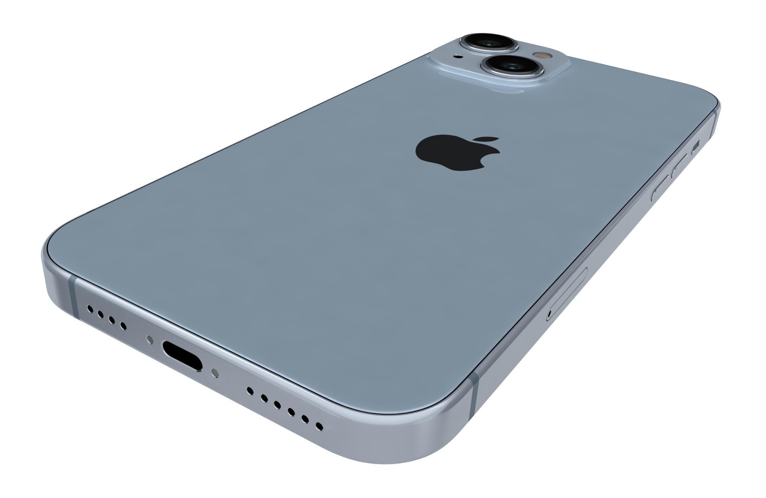 Apple iPhone 14 Plus Blue 3D model_13