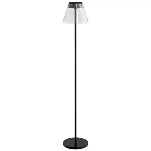 PRAGMA floor lamp with glass shade