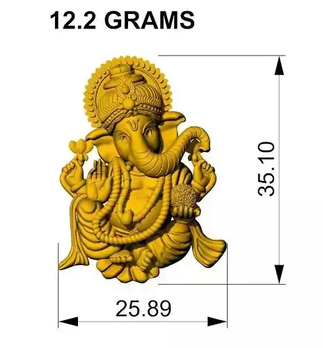 VINAYAGAR PENDENT 3D print model