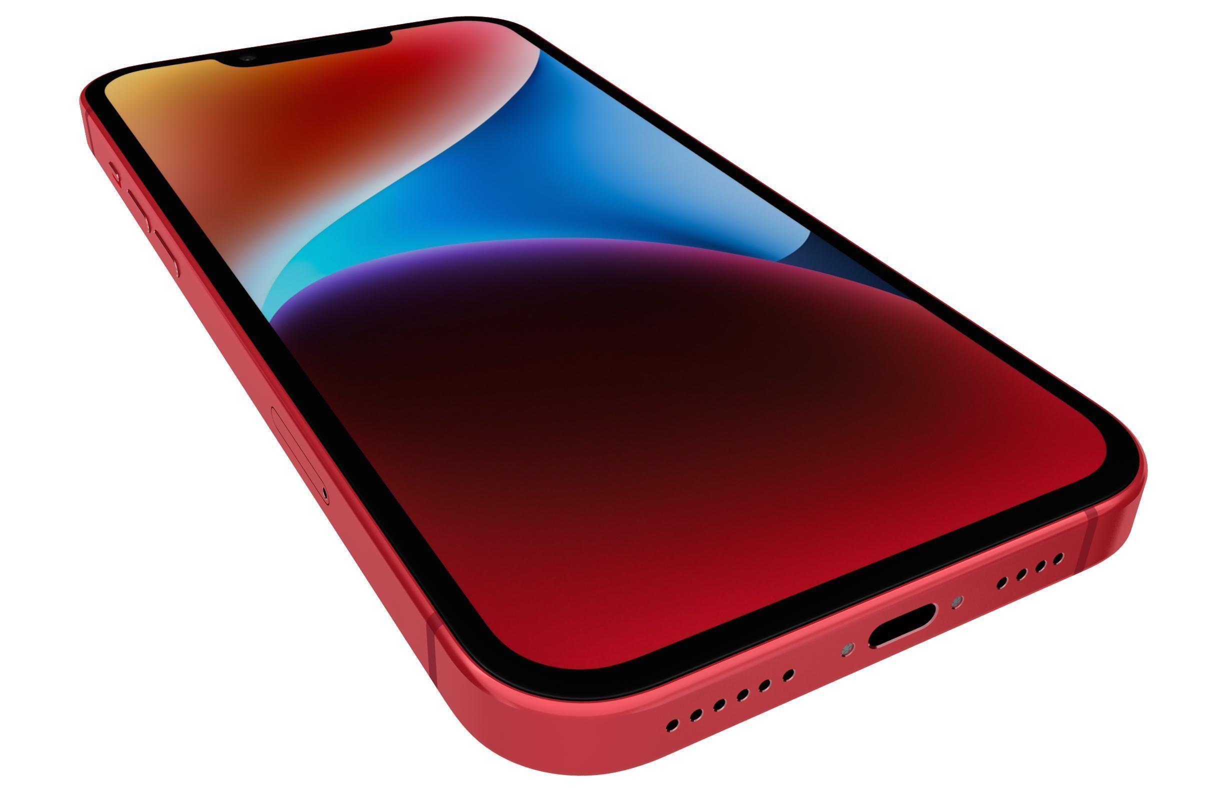 Apple iPhone 14 Plus Red 3D model_12