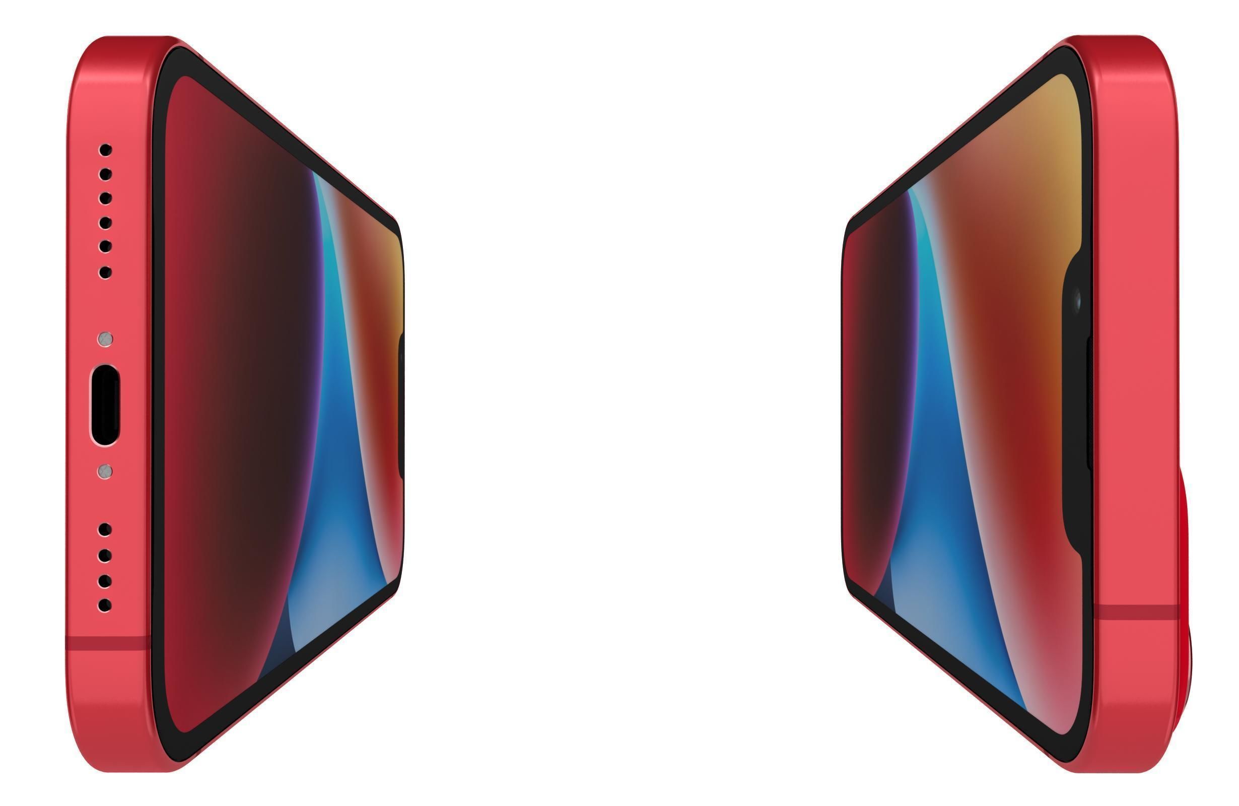 Apple iPhone 14 Plus Red 3D model_8