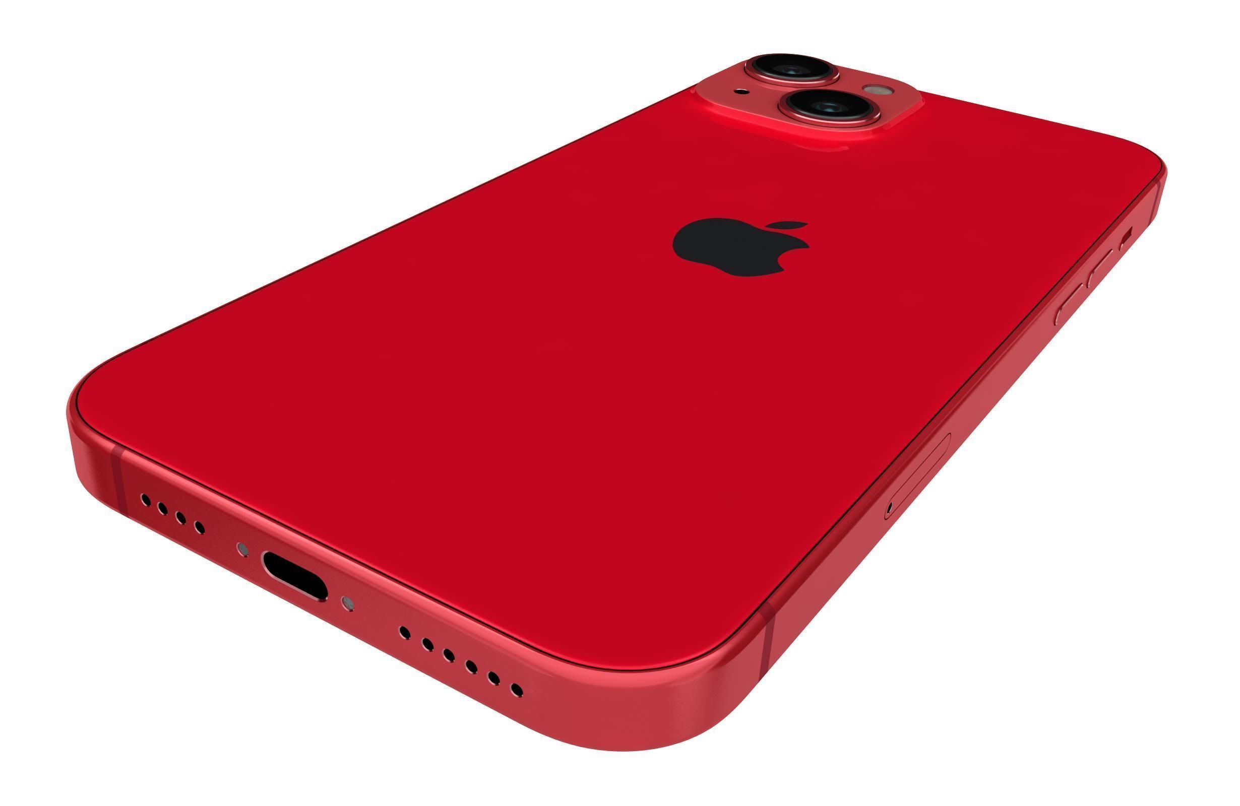 Apple iPhone 14 Plus Red 3D model_14