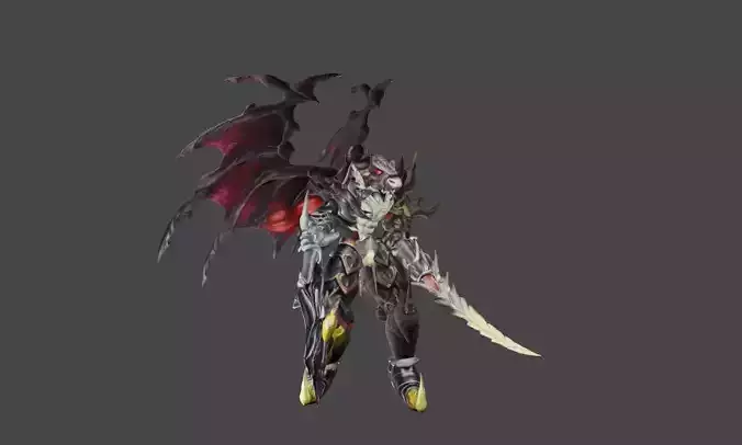 Zeloeman L 7 demon with wings