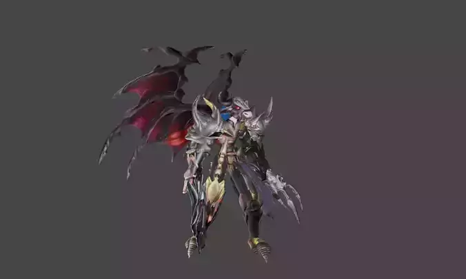 Zeloeman L 6 demon with wings