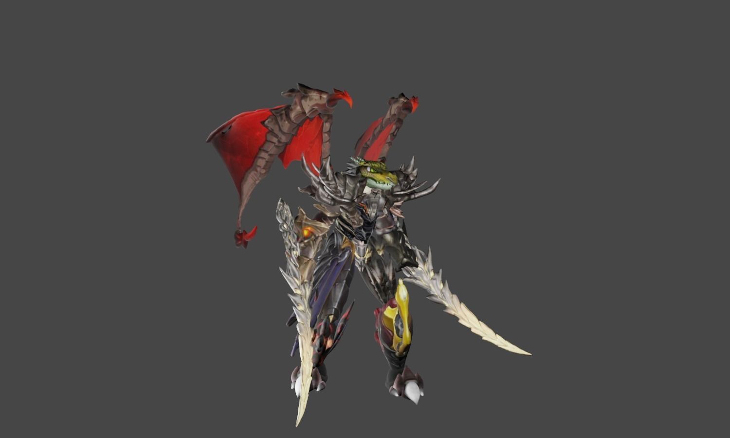 Zeloeman L 5 demon Low-poly 3D model_8