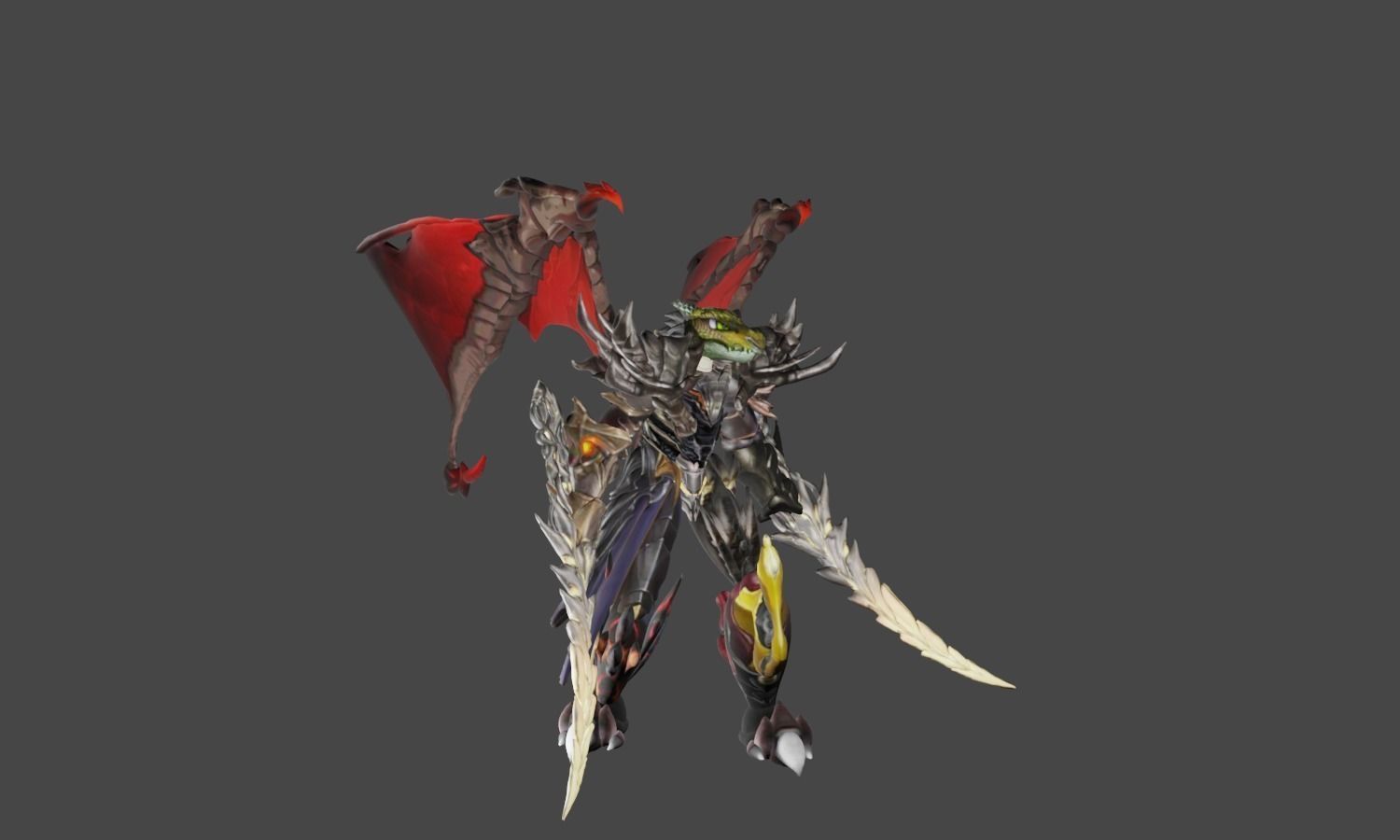 Zeloeman L 5 demon Low-poly 3D model_13