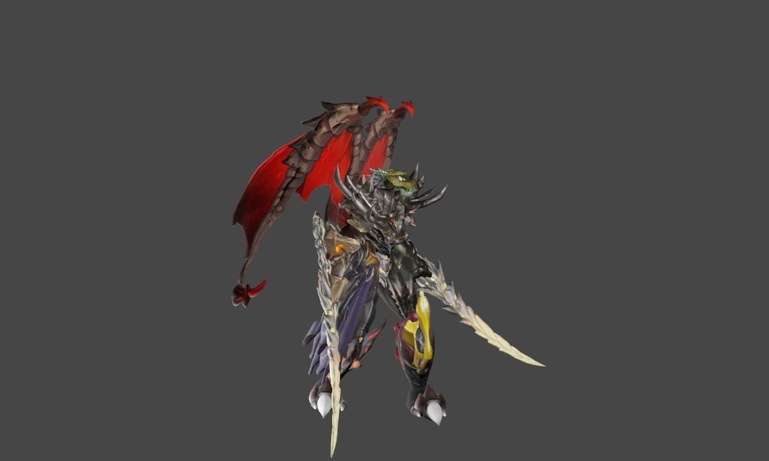 Zeloeman L 5 demon Low-poly 3D model_24