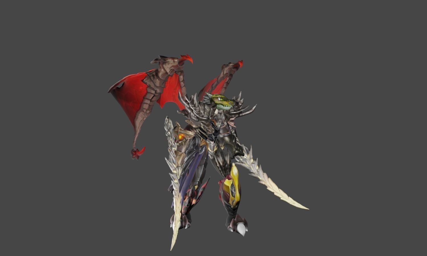 Zeloeman L 5 demon Low-poly 3D model_18