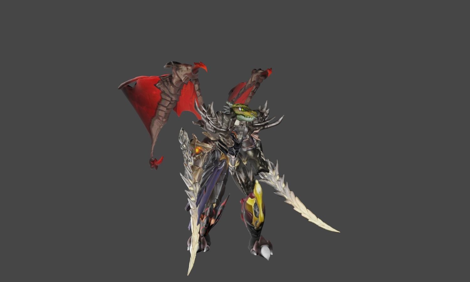 Zeloeman L 5 demon Low-poly 3D model_15